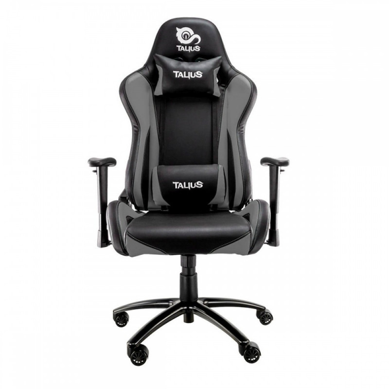 Silla Gaming Talius  Lizard v2  negra/gris, 2D, butterfly, base metal, ruedas 60mm, gas clase 4