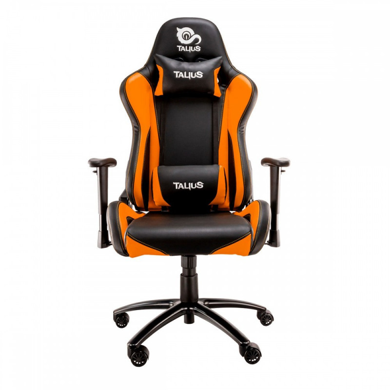 Silla Gaming Talius  Lizard v2  negra/naranja, 2D, butterfly, base metal, ruedas 60mm, gas clase 4