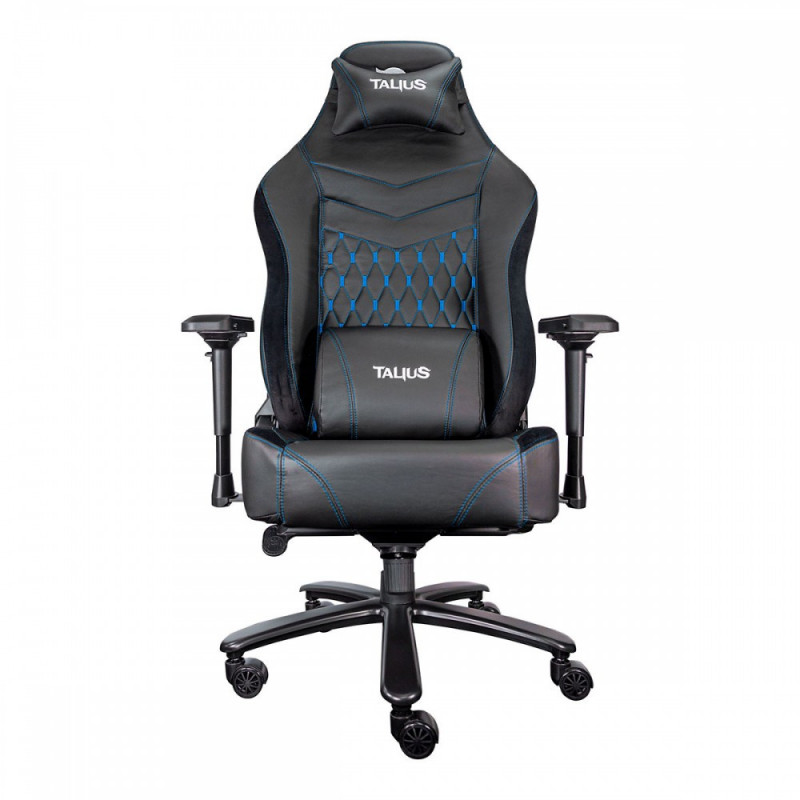 Silla Gaming Talius  Mamut  negra/azul 4D, Frog, base metal, ruedas nylon, hasta 170kg