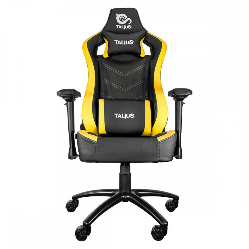 Silla Gaming Talius  Vulture  negra/amarilla butterfly, 4D, base metal, ruedas nylon