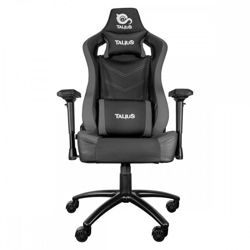 Silla Gaming Talius  Vulture  negra/gris butterfly, 4D, base metal, ruedas nylon