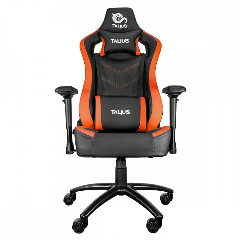 Silla Gaming Talius  Vulture  negra/naranja butterfly, 4D, base metal, ruedas nylon