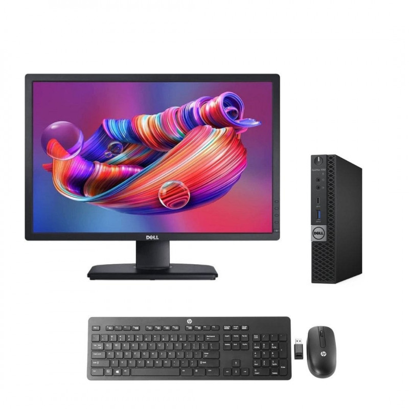 Pack Sobremesa Mini + Monitor 24" + Teclado y ratón HP Business, WiFi