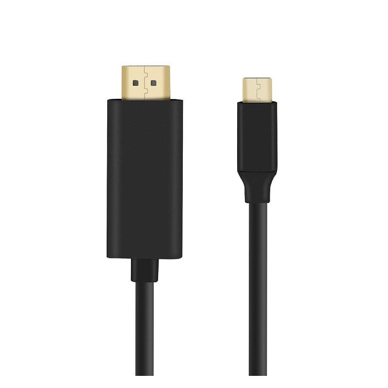 Cable USB Tipo-C a HDMI 1,8M Negro