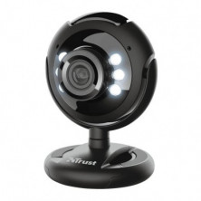 Trust Spotlight Pro - Webcam (micrófono, USB 2.0, 640 x 480) Color Negro