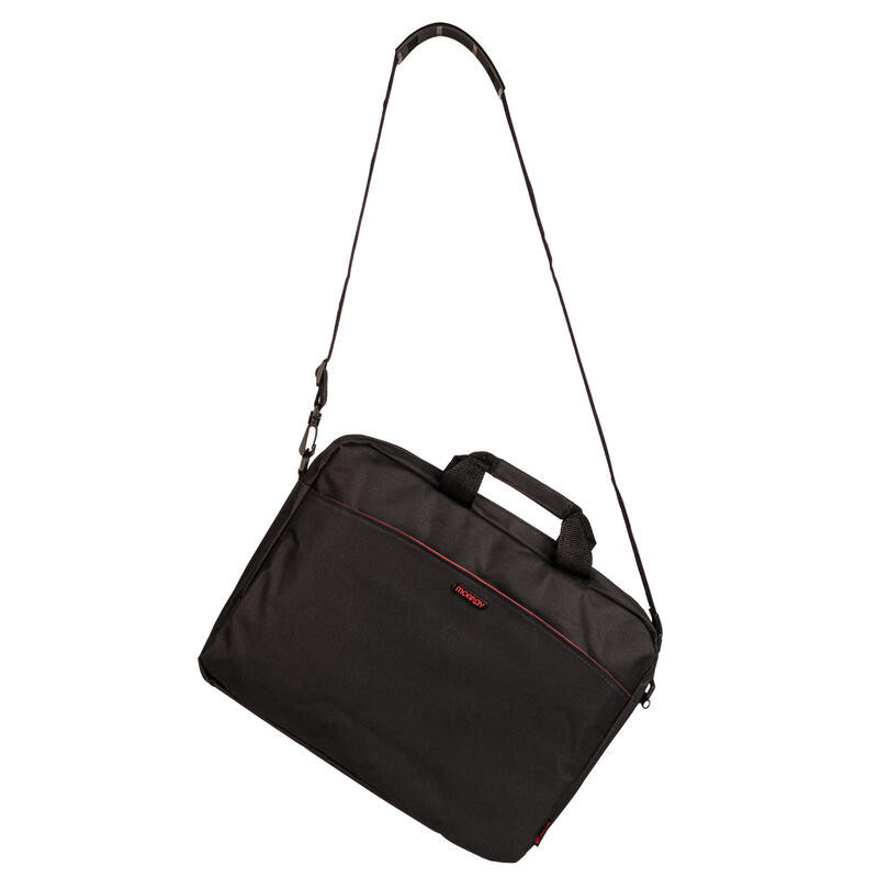 Maletín Portátil Monray Enterprise 15,6" Negro/Rojo, Nuevo