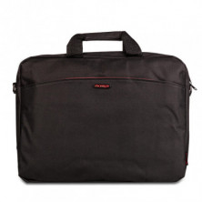 Maletín Portátil Monray Enterprise 15,6" Negro/Rojo, Nuevo