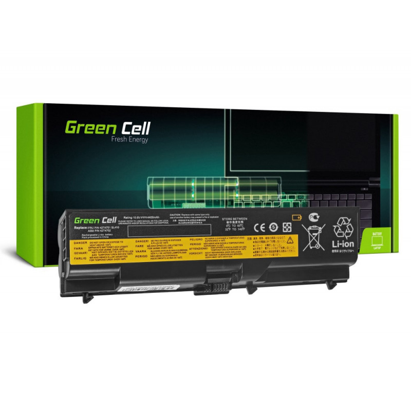 Green Cell  Batería Lenovo ThinkPad T410 T420 T510 T520 W510 / 11,1V 4400mAh