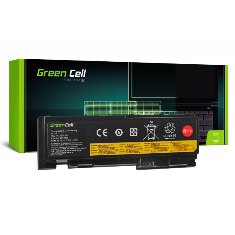 Green Cell  Batería Lenovo ThinkPad T420s T420si / 14,4V 3600mAh