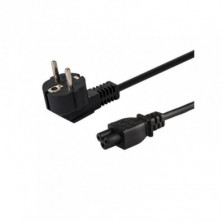 Cable Alimentacion Trebol C5 1.2 M, EU, Negro, Nuevo