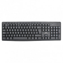 Kit Teclado + Ratón Inalámbrico Globbaltec KB-159, Español, Negro, Nuevo