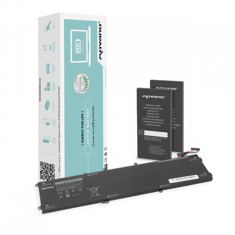 Movano Batería para Dell XPS 15 9550 - 6GTPY / 11.4V 8500 mAh