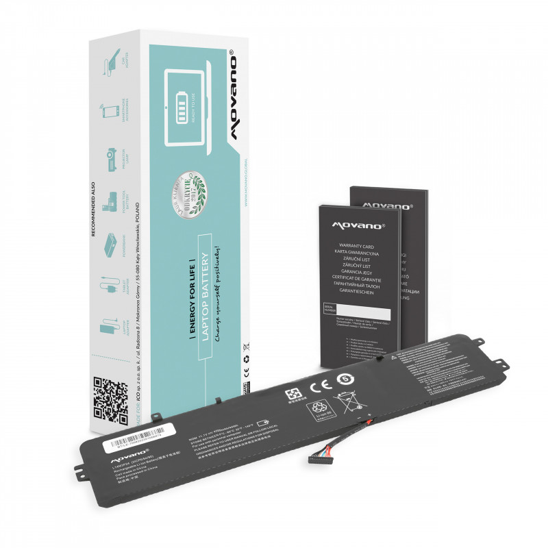 Movano Batería para Lenovo IdeaPad 700-15, Y520 / 11.1V (10.8V) 4000 mAh