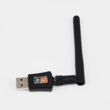 Adaptador USB WiFi de doble banda 600Mbps 2,4 + 5GHz tarjeta de red inalámbrica WiFi 802,11ac con Antena