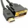 Cable HDMI M a DVI M (24+1) 2M