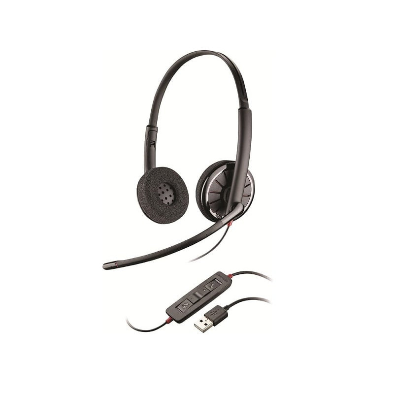 Plantronics Blackwire C320-M, Negro, A+