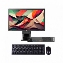 Pack Sobremesa Mini i7 + Monitor 23" + Teclado y ratón PCCase, WiFi