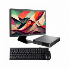 Pack Sobremesa Mini i7 + Monitor 23" + Teclado y ratón PCCase, WiFi