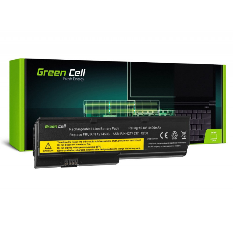 Green Cell Batería Lenovo ThinkPad X200 X201 X200s X201i / 11,1V 4400mAh