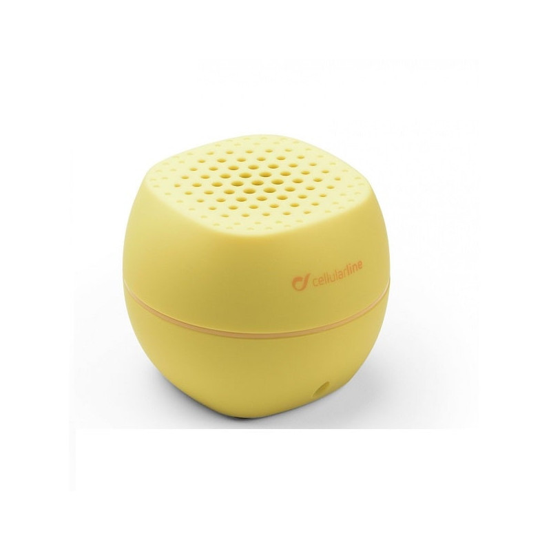 Altavoz Portátil Cellularline Bluetooth Estéreo, Amarillo, Km0 Caja Original