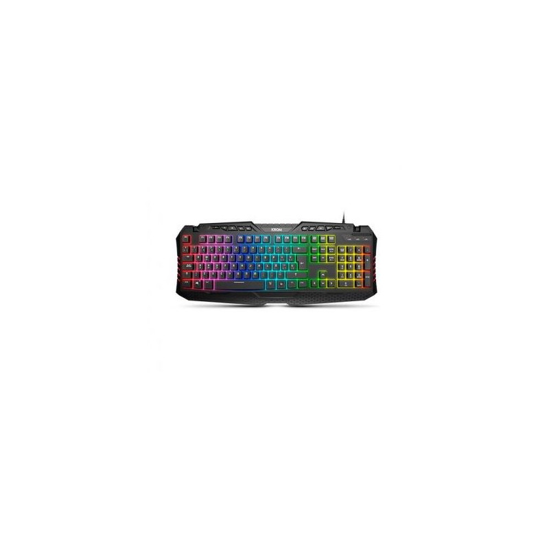 Teclado Krom KYRA Gaming RGB LED Rainbow, Nuevo