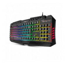 Teclado Krom KYRA Gaming RGB LED Rainbow, Nuevo