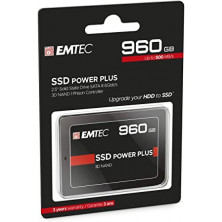 Disco EMTEC SSD 960GB X150 SATA III 2,5" hasta 535 MB/s, Nuevo