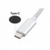 Cable USB Tipo C 1M - USB carga y datos, Blanco Samsung, Huawei - 1º Calidad