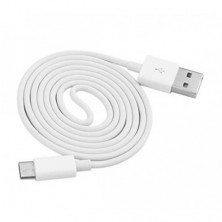 Cable USB Tipo C 1M - USB carga y datos, Blanco Samsung, Huawei - 1º Calidad