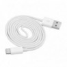 Cable USB Tipo C 1M - USB carga y datos, Blanco Samsung, Huawei - 1º Calidad