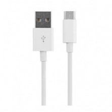 Cable USB Tipo C 1M - USB carga y datos, Blanco Samsung, Huawei - 1º Calidad