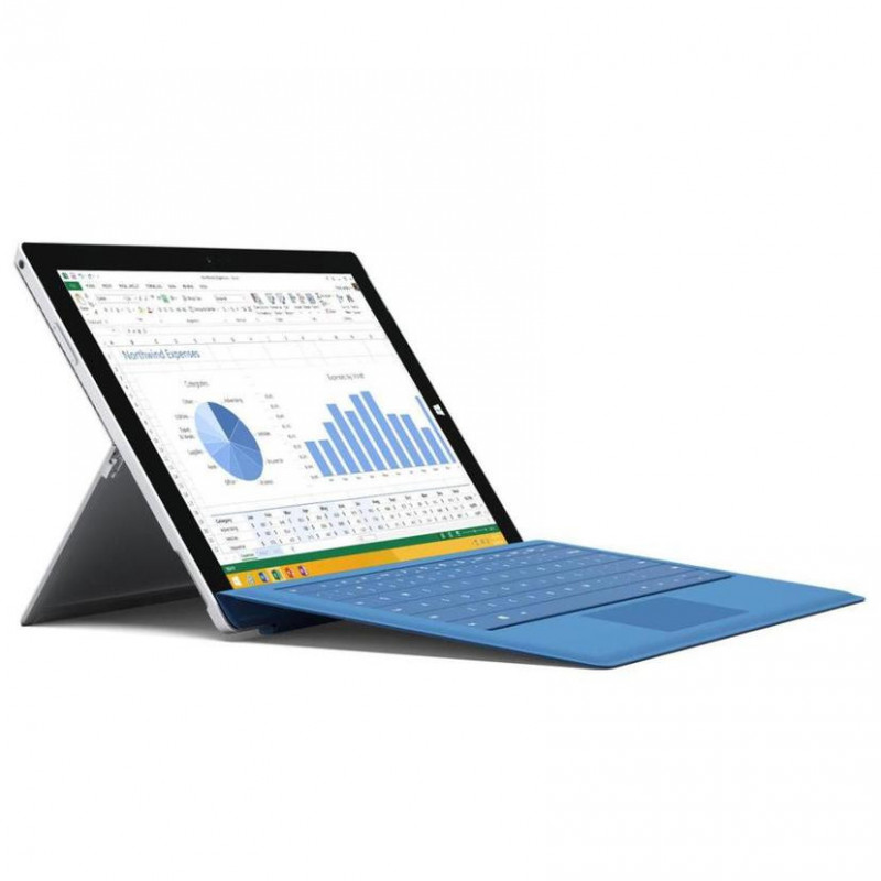 Microsoft Surface Pro 3 Táctil + Teclado Azul Original 12" i5 4300U, 4GB, SSD 128GB, QHD, A+