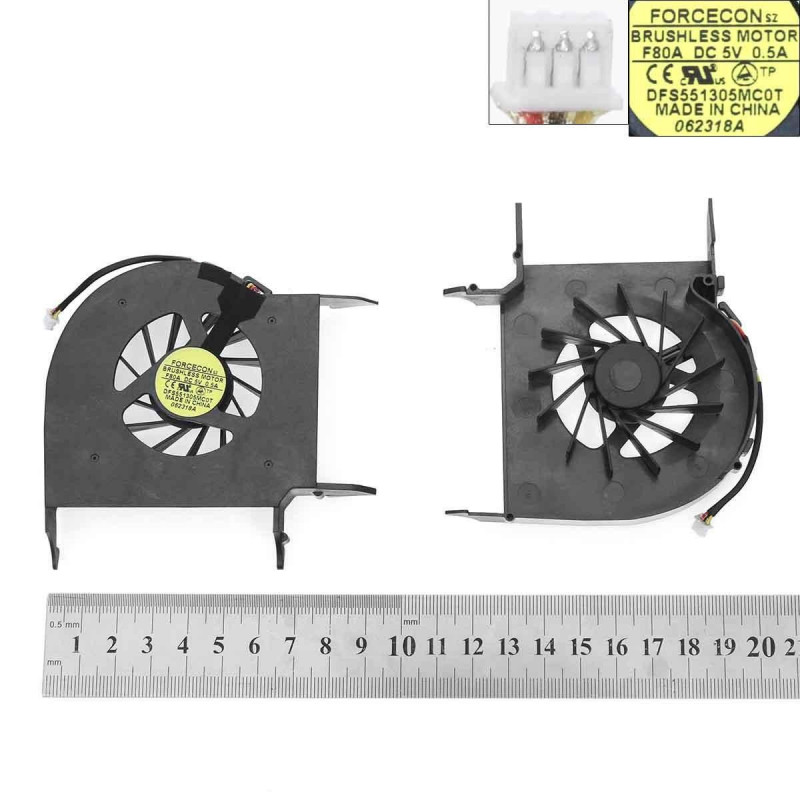 VENTILADOR CPU PARA PORTÁTIL HP PAVILION DV6 DFS551305MC0T