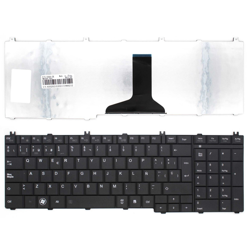 TECLADO PARA TOSHIBA SATELLITE T660 C660D C665 L650 C650 L650D L670D L750