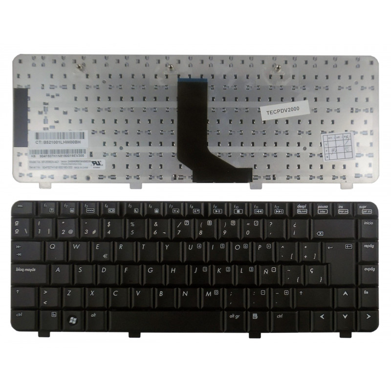 TECLADO PARA HP PAVILION DV2000 DV2100 DV2200 DV2300 DV2400