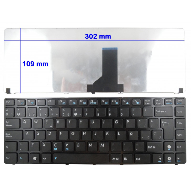 TECLADO PARA PORTÁTIL ASUS A42 K42 X42 N 43 N82 U30 U36 U44 U45 U80 U82 UL80