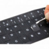 PEGATINA PARA TECLADO CASTELLANO BLANCO CON LETRAS NEGRAS