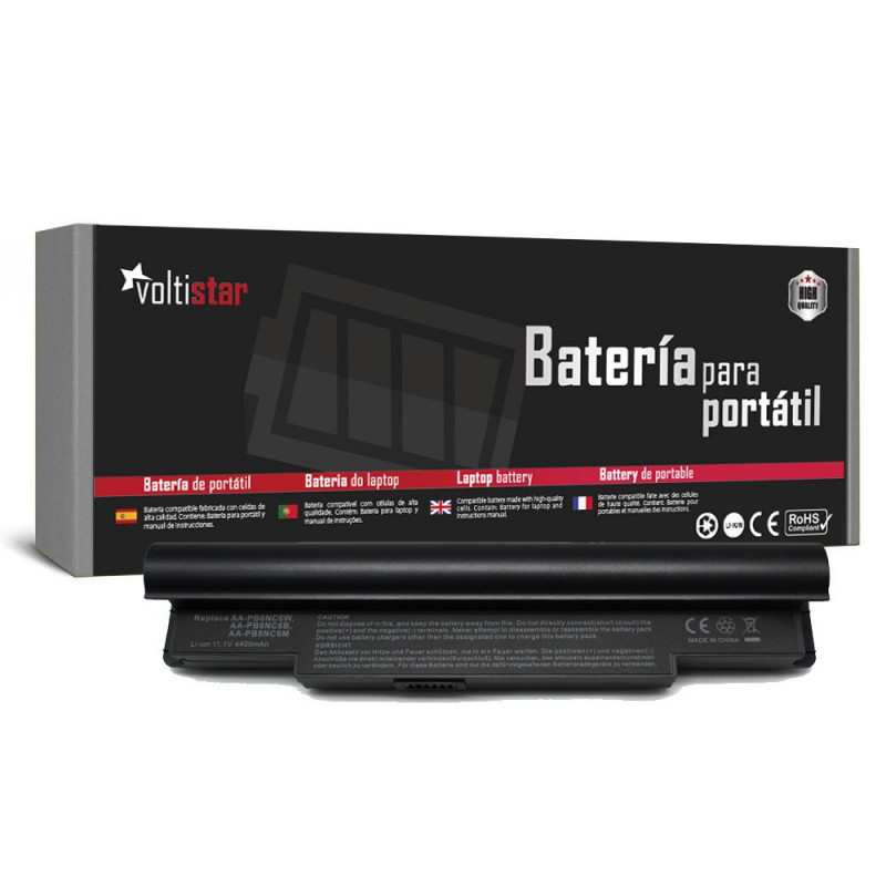 BATERÍA PARA PORTÁTIL SAMSUNG N130 NP-N130 N131 N140 NP-N140 N510 NP-N510 NC10 AA-PB1TC6B