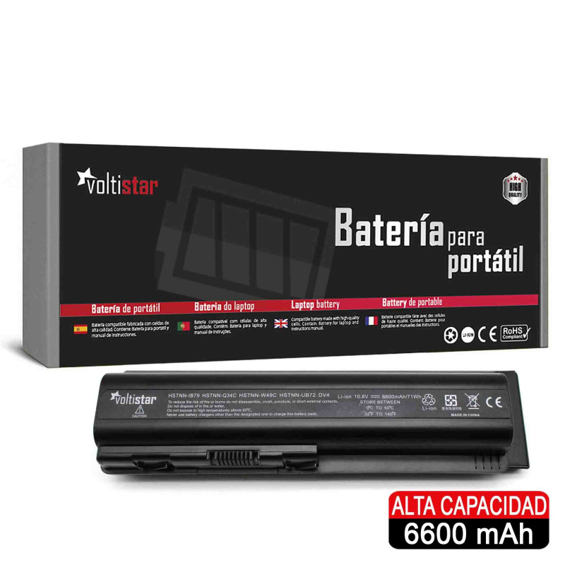 BATERÍA DE ALTA CAPACIDAD PARA PORTÁTIL HP HSTNN-CB72 HSTNN-IB72 HSTNN-DB72 HSTNN-IB72