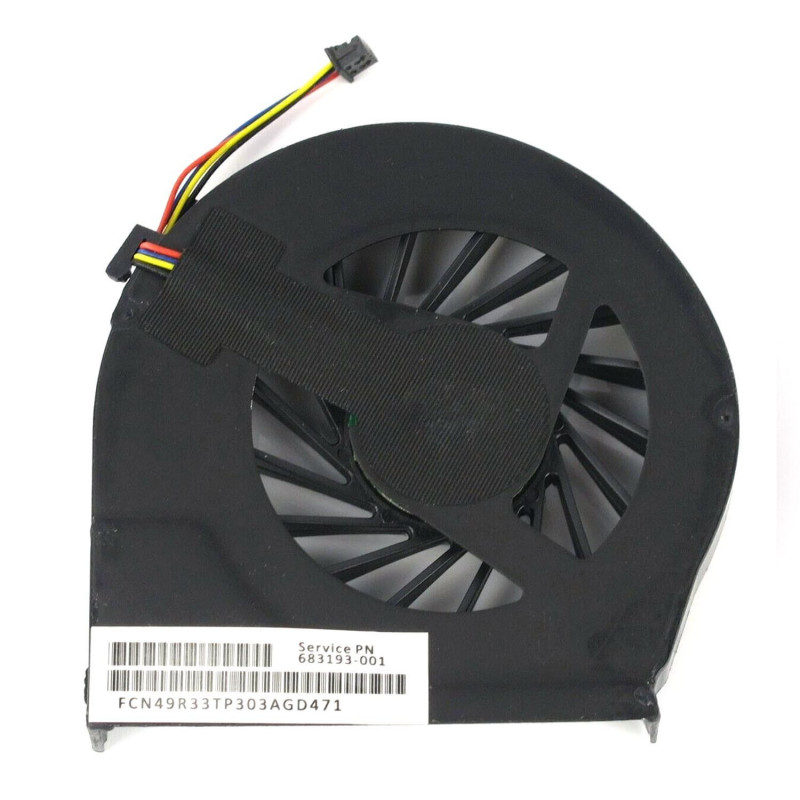 VENTILADOR CPU PARA PORTÁTIL HP PAVILION G6-2000 G7-2000 683193-001 (4 PINES)