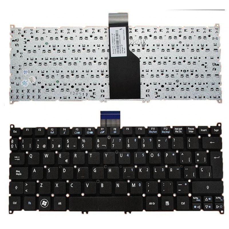 TECLADO PARA PORTÁTIL ACER ASPIRE S3 S5 V5-121 ONE 756 TRAVELMATE B1