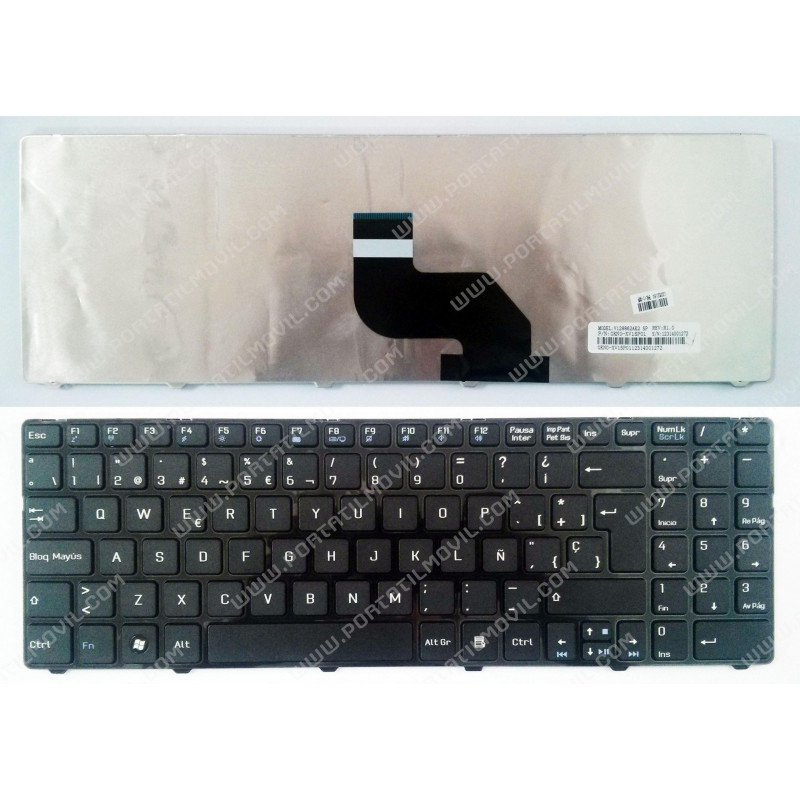 TECLADO PARA PORTÁTIL AKOYA E6217 H36YB P6625 MD97409 MD97442 MD97443 MD97483 MD97519 MD97521 MD97639 MD97718 MD97719 MD97728