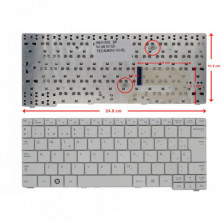 TECLADO BLANCO PARA SAMSUNG NB30 N128 N148 N145 N150 NP10