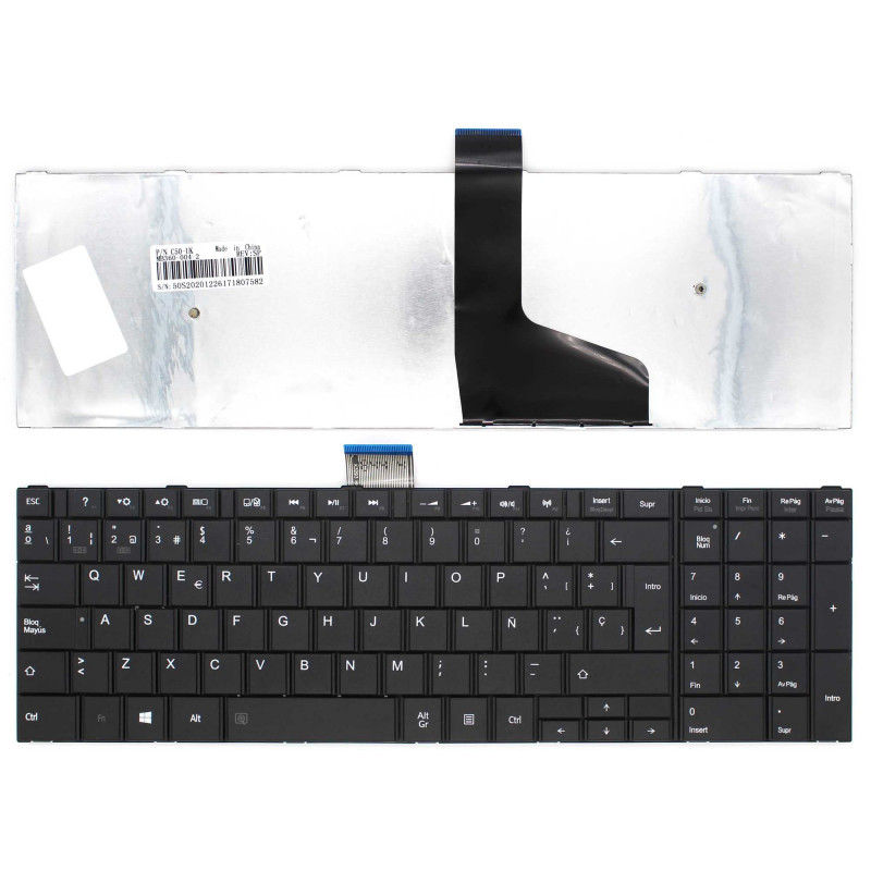 TECLADO PARA PORTÁTIL TOSHIBA SATELLITE C50-A C50D-A MP-11B96E0-528B