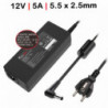 CARGADOR 12V 5A 60W 5.5x2.5 MM | TV Y OTROS APARATOS ETC...