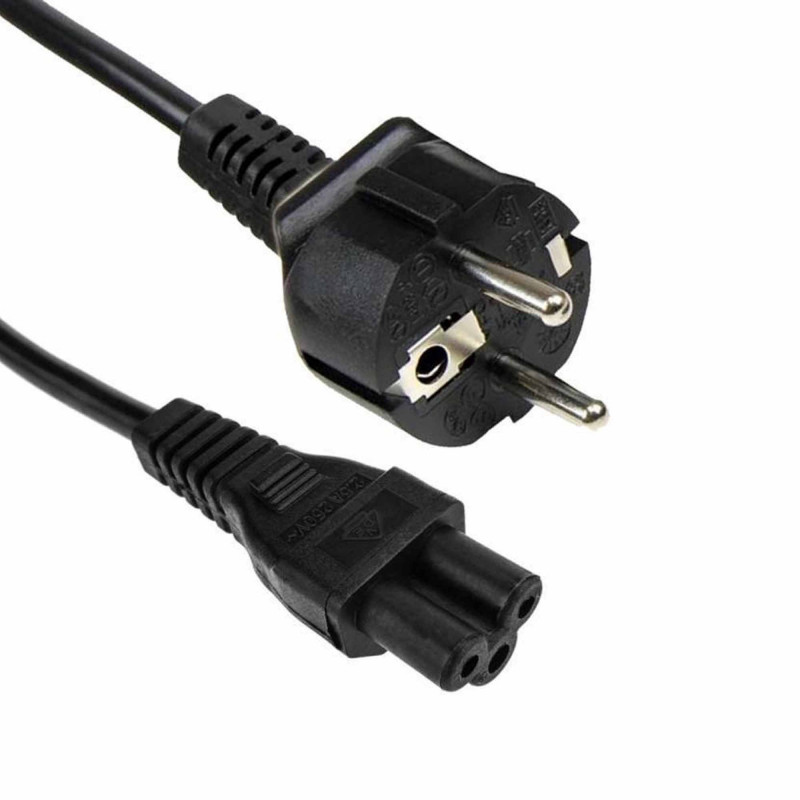 CABLE DE ALIMENTACIÓN TRÉBOL PARA CARGADORES