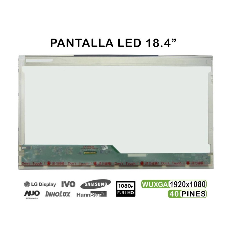 PANTALLA LED DE 18.4" PARA PORTÁTIL N184HGE-L21 REV.C1