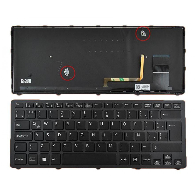 TECLADO PARA PORTÁTIL SONY VAIO SVF14 NEGRO CON MARCO