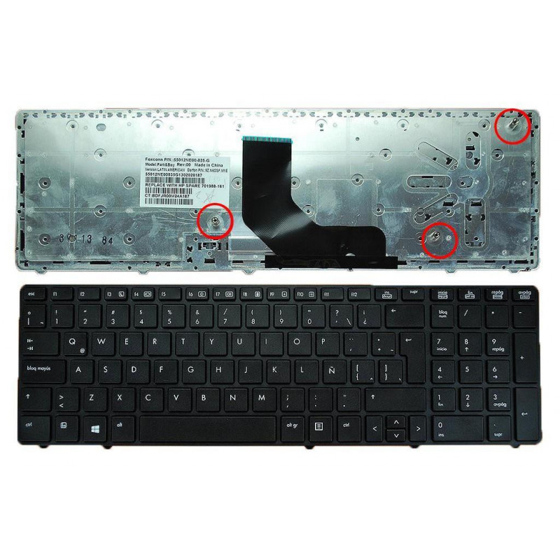 TECLADO PARA PORTÁTIL HP PROBOOK 6560B ELITEBOOK 8570P