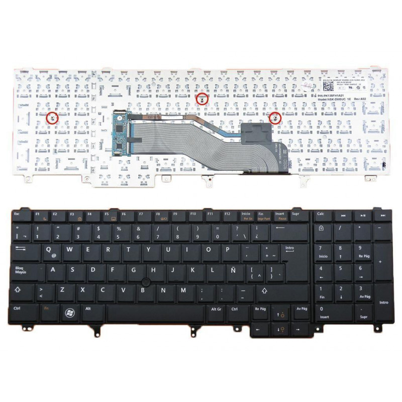 TECLADO PARA PORTATIL DELL LATITUDE E6520